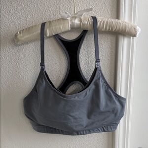 GAP Charcoal Nursing Sports Bra - Size Medium